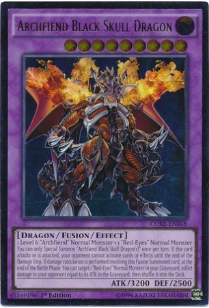 Archfiend Black Skull Dragon CORE-EN048 - Ultra Rare