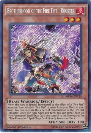 Brotherhood of the Fire Fist - Rooster - MP14-EN120 - Secret Rare