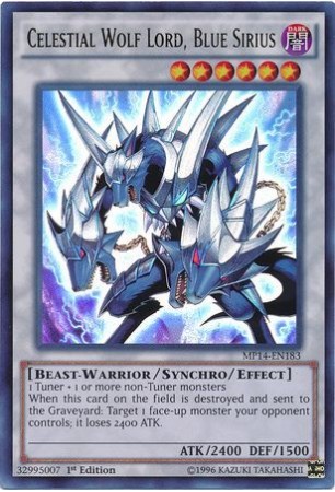 Celestial Wolf Lord, Blue Sirius - MP14-EN183 - Ultra Rare