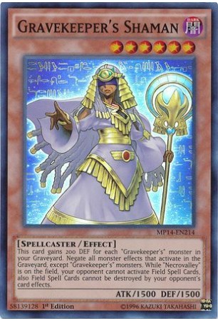 Gravekeeper's Shaman - MP14-EN214 - Super Rare