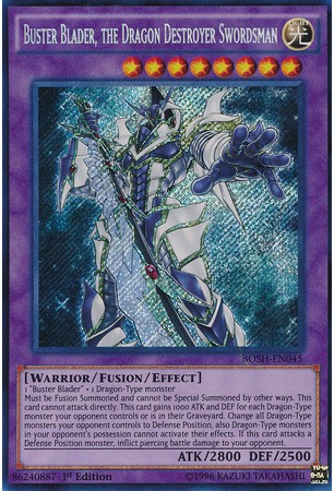 Buster Blader, the Dragon Destroyer Swordsman - BOSH-EN045 - Secret Rare