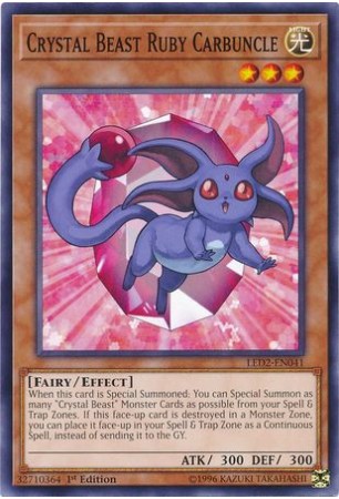 Crystal Beast Ruby Carbuncle - LED2-EN041 - Common