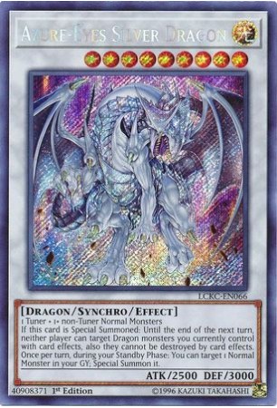 Azure-Eyes Silver Dragon - LCKC-EN066 - Secret Rare