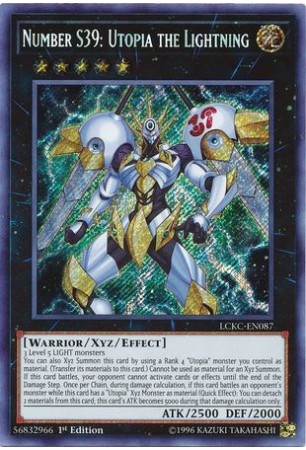 Number S39: Utopia the Lightning - LCKC-EN087 - Secret Rare