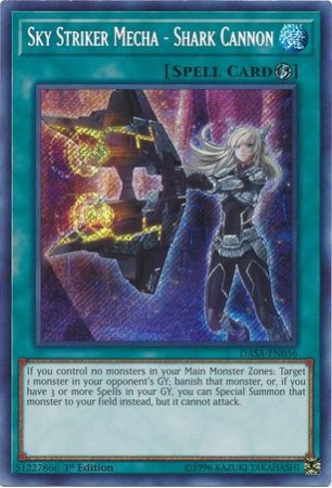 Sky Striker Mecha - Shark Cannon - DASA-EN036 - Secret Rare