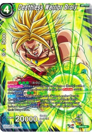 Deathless Warrior Broly - EX03-016 - Expansion Rare [EX]