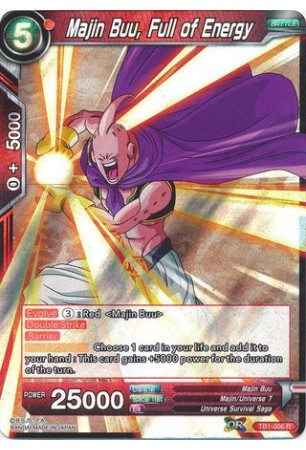 Majin Buu, Full of Energy - TB1-006 - Rare [R]