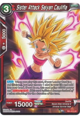 Sister Attack Saiyan Caulifla - TB1-013 - Uncommon [UC]