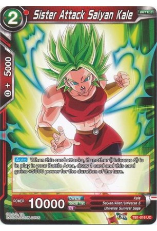 Sister Attack Saiyan Kale - TB1-016 - Uncommon [UC]