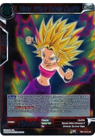 Sister Attack Saiyan Caulifla - TB1-013 - Uncommon [UC]