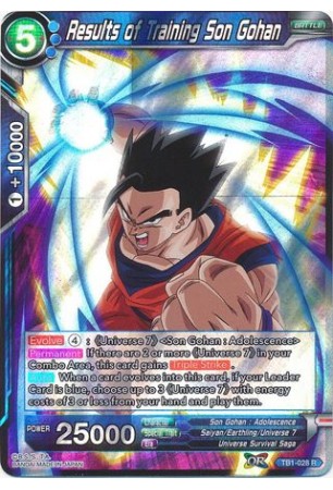 Results of Training Son Gohan - TB1-028 - Rare [R]