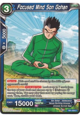 Focused Mind Son Gohan - TB1-029 - Common [C]