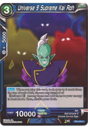 Universe 9 Supreme Kai Roh - TB1-034 - Common [C]