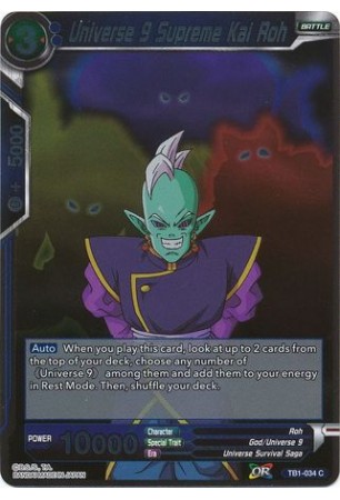 Universe 9 Supreme Kai Roh - TB1-034 - Common [C]