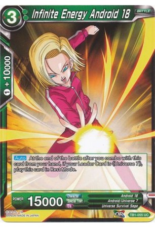 Infinite Energy Android 18 - TB1-055 - Uncommon [UC]