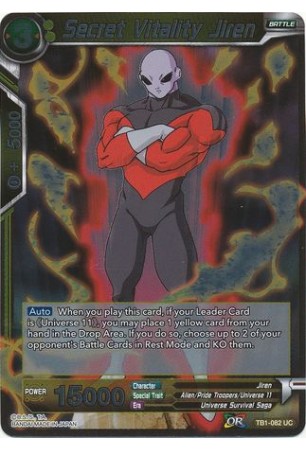 Secret Vitality Jiren - TB1-082 - Uncommon [UC]