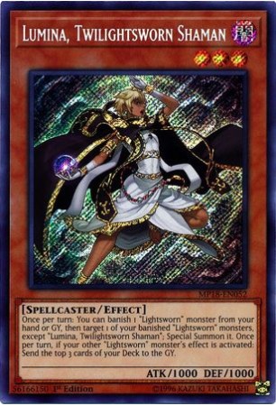 Lumina, Twilightsworn Shaman - MP18-EN052 - Secret Rare