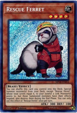 Rescue Ferret - MP18-EN054 - Secret Rare