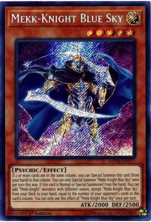 Mekk-Knight Blue Sky - MP18-EN177 - Secret Rare