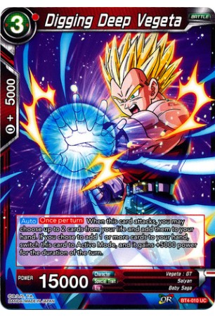 Digging Deep Vegeta - BT4-010 - Uncommon [UC]