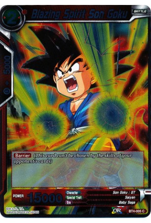 Blazing Spirit Son Goku - BT4-005 - Common [C]