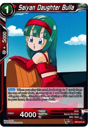 Saiyan Daughter Bulla - BT4-014 - Common [C]