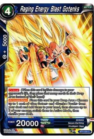 Raging Energy Blast Gotenks - BT4-034 - Common [C]