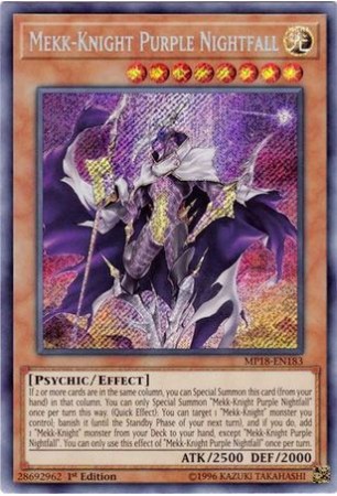 Mekk-Knight Purple Nightfall - MP18-EN183 - Secret Rare