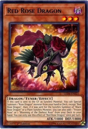 Red Rose Dragon - LED4-EN025 - Rare