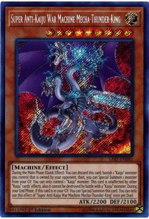 Super Anti-Kaiju War Machine Mecha-Thunder-King - SAST-EN081 - Secret Rare