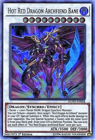 Hot Red Dragon Archfiend Bane - DUPO-EN058 - Ultra Rare