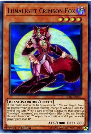 Lunalight Crimson Fox - BLHR-EN067 - Ultra Rare