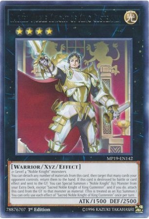 Sacred Noble Knight of King Custennin - MP19-EN142 - Rare