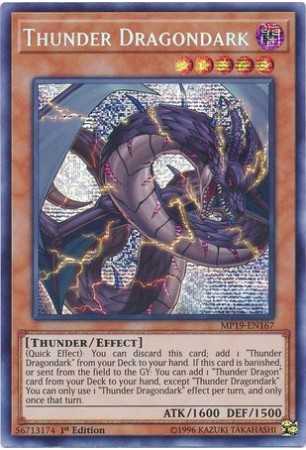 Thunder Dragondark - MP19-EN167 - Prismatic Secret Rare