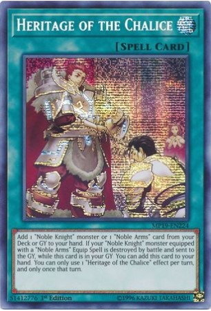 Heritage of the Chalice - MP19-EN224 - Prismatic Secret Rare