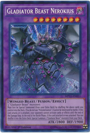 Gladiator Beast Nerokius - MP15-EN051 - Secret Rare