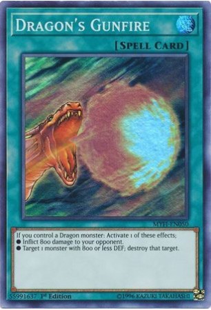 Dragon's Gunfire - MYFI-EN050 - Super Rare