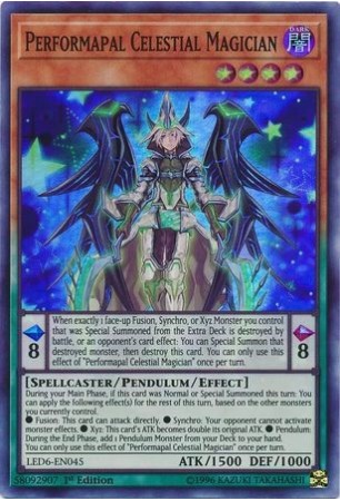 Performapal Celestial Magician - LED6-EN045 - Super Rare