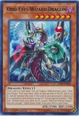 Odd-Eyes Wizard Dragon - LED6-EN046 - Rare