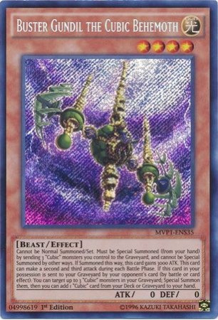 Buster Gundil the Cubic Behemoth - MVP1-ENS35 - Secret Rare