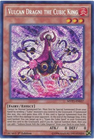 Vulcan Dragni the Cubic King - MVP1-ENS37 - Secret Rare