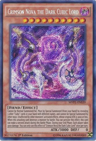 Crimson Nova the Dark Cubic Lord - MVP1-ENS39 - Secret Rare