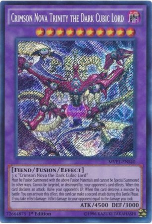 Crimson Nova Trinity the Dark Cubic Lord - MVP1-ENS40 - Secret Rare