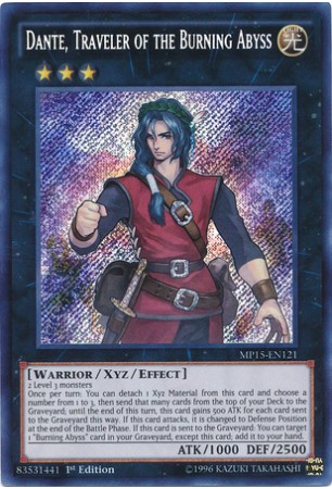 Dante, Traveler of the Burning Abyss - MP15-EN121 - Secret Rare