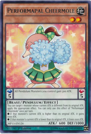 Performapal Cheermole - MP15-EN126 - Rare