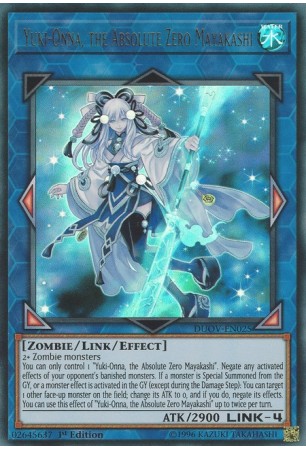 Yuki-Onna, the Absolute Zero Mayakashi - DUOV-EN025 - Ultra Rare