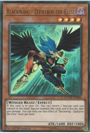 Blackwing - Zephyros the Elite - DUOV-EN066 - Ultra Rare