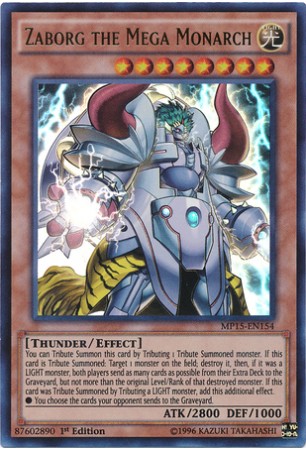 Zaborg the Mega Monarch - MP15-EN154 - Ultra Rare