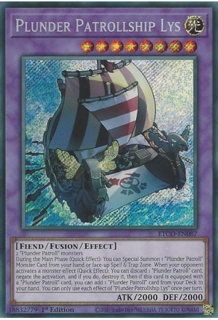 Plunder Patrollship Lys - ETCO-EN087 - Secret Rare