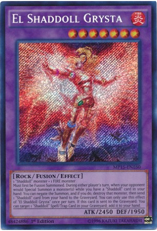 El Shaddoll Grysta - MP15-EN160 - Secret Rare